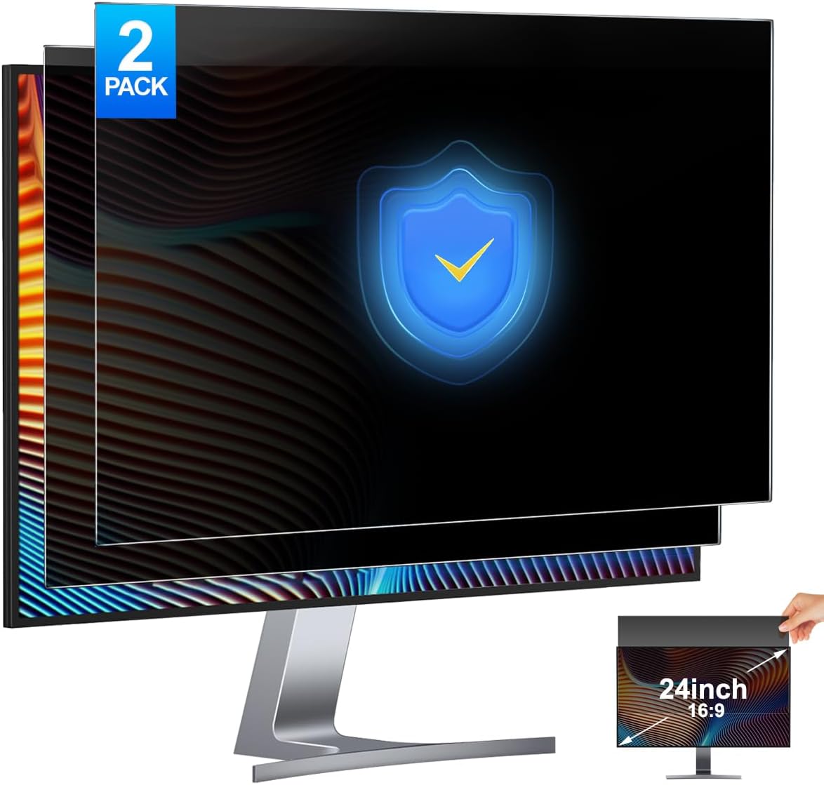 2 حزمة 24 بوصة مرشح شاشة خصوصي - مراجعة Privacy Filter 2Pack وسعره