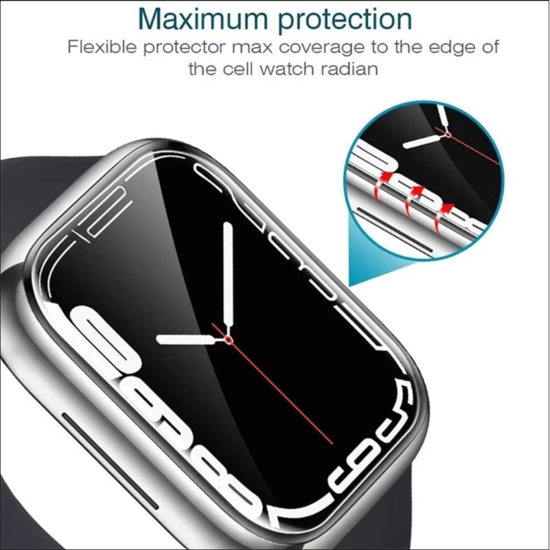 6 قطع من واقي الشاشة لساعة أبل - مراجعة Hydrogel Screen Protector وسعره